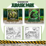 Jurassic Park - Big Livros de Colorir (Pamella Vieira)