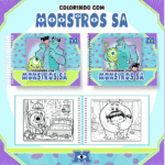 Monstros S.A - Big Livros de Colorir (Pamella Vieira)
