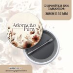 Bottons Congresso 2025 Adoração Pura – Coleção Floral Outono - Imagem 2