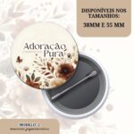 Bottons Congresso 2025 Adoração Pura – Coleção Floral Outono - Imagem 3