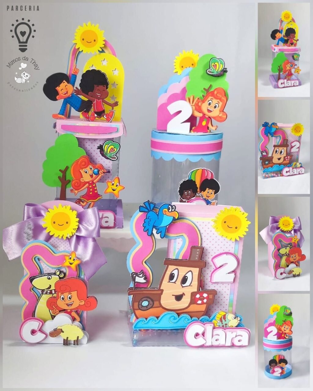 3 Palavrinhas Menina - Kit Festa Pronta - Nick Design