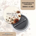 Bottons Congresso 2025 Adoração Pura – Coleção Floral Outono - Imagem 5