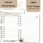 Caderno Congresso 2025 Adoração Pura – COM TEMA – Coleção Floral Outono - Imagem 6