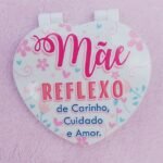 PDF Adesivo Espelho Coração - Dia das Mães
