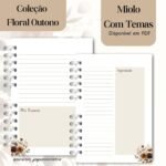 Caderno Congresso 2025 Adoração Pura – COM TEMA – Coleção Floral Outono - Imagem 7