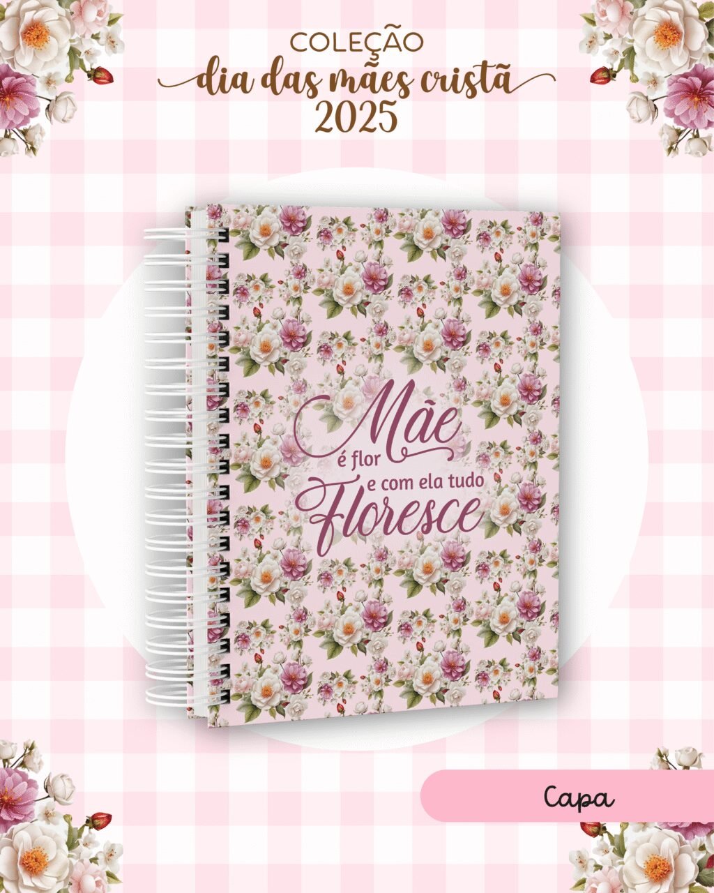 Floral 1 Rosa - Dia das Mães Cristã 2025 (Dream Arts) - Imagem 1