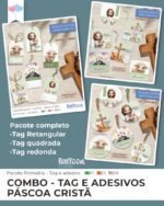 COMBO Tag e Adesivo - Páscoa Cristã