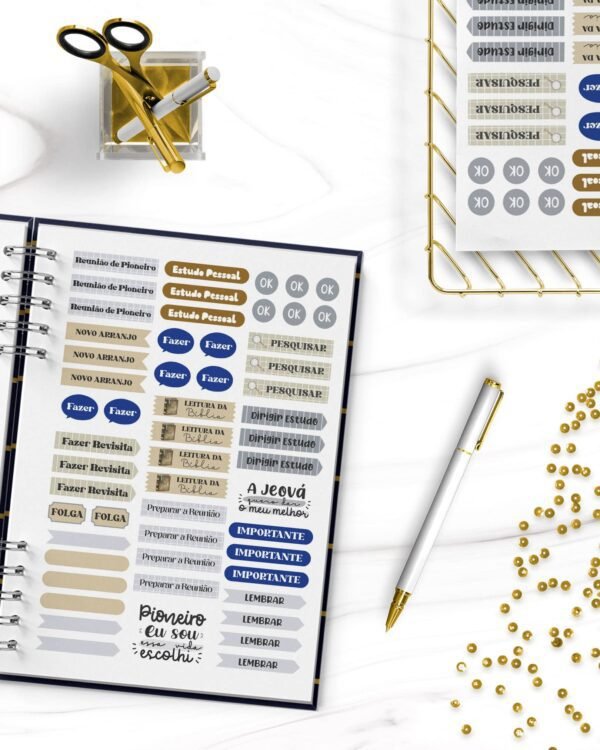 Arquivo Cartela de Adesivos para Pioneiros – Testemunhas de Jeová - Imagem 2