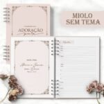 Caderno Congresso 2025 Neutro Adoração Pura SEM TEMA Feminino (Bicho Papel)