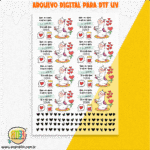 Artes Lhama Irritada para DTF UV