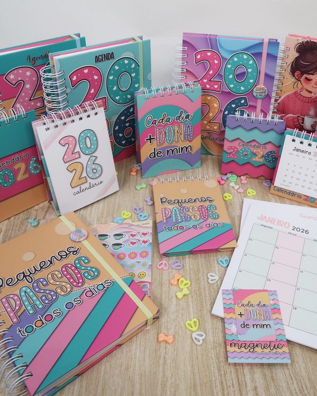 COMBO – Agenda COLLORS A5 – 2026 (Mimos Personalizados) - Imagem 1