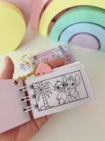 Chaveiro Stitch - Mini Livro Colorir (Lina) - Imagem 3