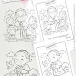 Papa Francisco PNG PARA COLORIR (Carinas Paper)