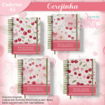 Caderno A5 Cerejinha – 4 em 1 (Jana Bicalho)