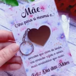 PDF Cartão Chaveiro Espelhado Dia das Mães