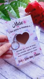 PDF Cartão Chaveiro Espelhado Dia das Mães