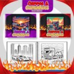 Carros e Caminhões - Big Livros de Colorir (Pamella Vieira)