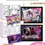 Animes Livro de Colorir + Cards