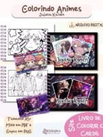 Animes Livro de Colorir + Cards
