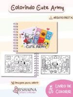 Livro de Colorir Cute Army bts21 - Imagem 2