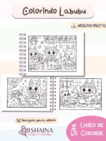 Livro de Colorir Monstrinho Labubu - Imagem 2