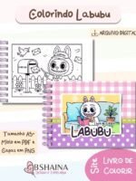 Livro de Colorir Monstrinho Labubu