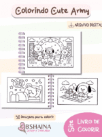 Livro de Colorir Cute Army bts21 - Imagem 4