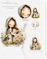 Kit Digital Ilustrações Como Maria: Mãe de Fé e Ternura (Carinas Paper) - Imagem 5