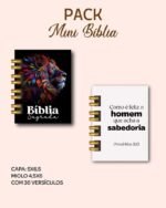 Pack Mini Bíblia Chaveiro + Miolo Versículos - Imagem 2