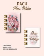 Pack Mini Bíblia Chaveiro + Miolo Versículos - Imagem 3