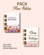 Pack Mini Bíblia Chaveiro + Miolo Versículos - Imagem 4