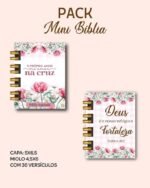 Pack Mini Bíblia Chaveiro + Miolo Versículos - Imagem 7