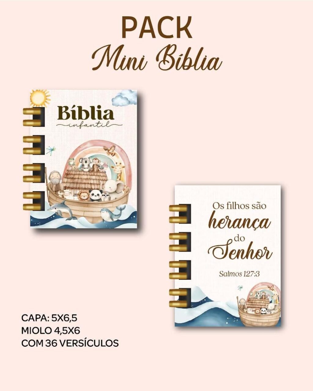 Pack Mini Bíblia Chaveiro + Miolo Versículos - Imagem 10