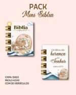 Pack Mini Bíblia Chaveiro + Miolo Versículos - Imagem 10