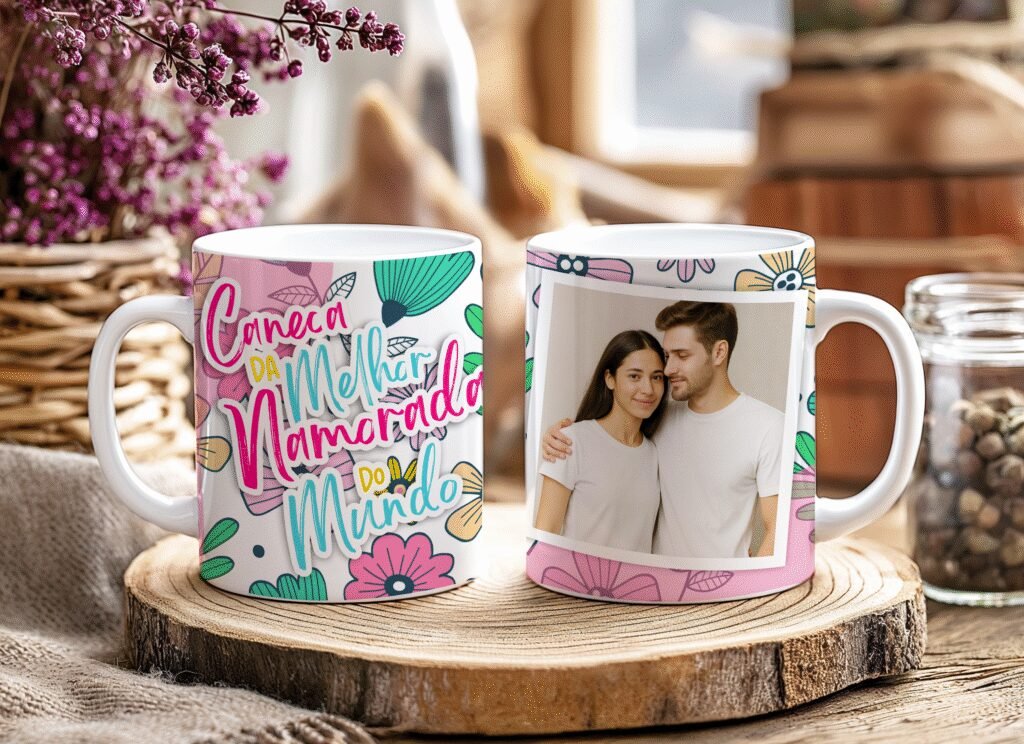 Melhor Namorada do Mundo c/foto - Estampas Canecas - Imagem 6