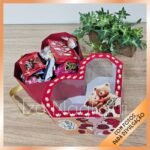 Caixa coração com sacola coração para dia dos namorados - Imagem 3