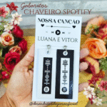 Gabaritos e arquivos chaveiro Spotify - Dia dos Namorados (Desenhitos da Jana)