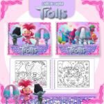 Trolls - Big Livros de Colorir