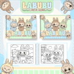 Labubu Menino - Big Livros de Colorir
