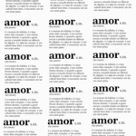 Arte Amor dicionário - para DTF UV