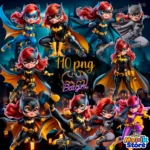 BatGirl Imagens PNG e Fundos - Kit Digital