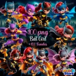 BatGirl Imagens PNG e Fundos - Kit Digital