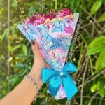 PDF Buquê de Bombons Namorados Stitch + Molde Limpo