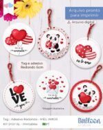 COMBO Tag e Adesivo - MEU AMOR (Balloon) - Imagem 3