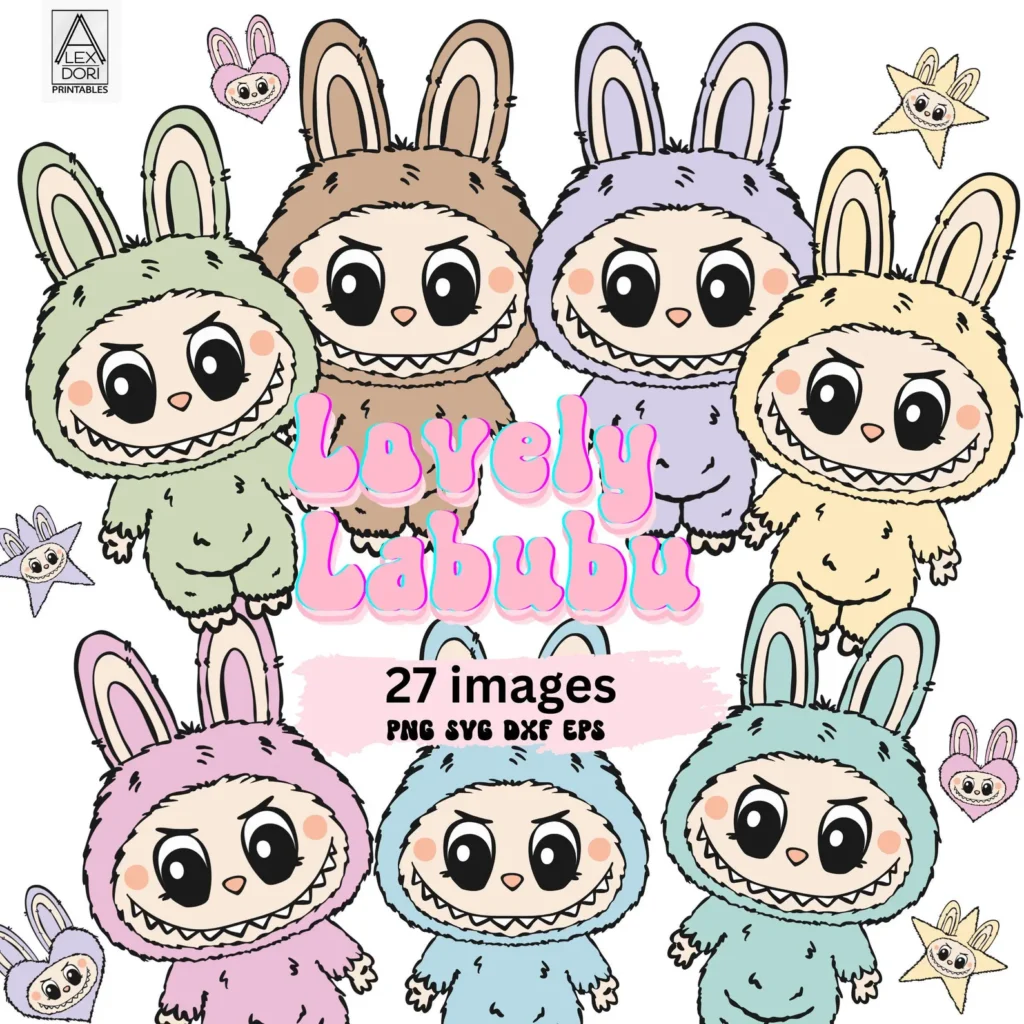 Imagens Labubu em camadas - Imagem 1