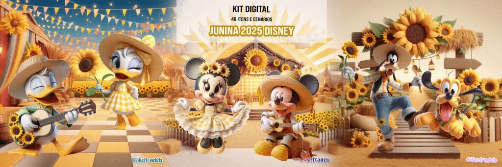 Junina 2025 Disney - Kit Digital - Imagem 1