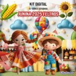Junina 2025 Feltros - Kit Digital