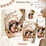 Combo Girassol - Encadernação (Crys Arts) - Imagem 3