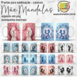 Mãe Mandalas - Artes para Canecas