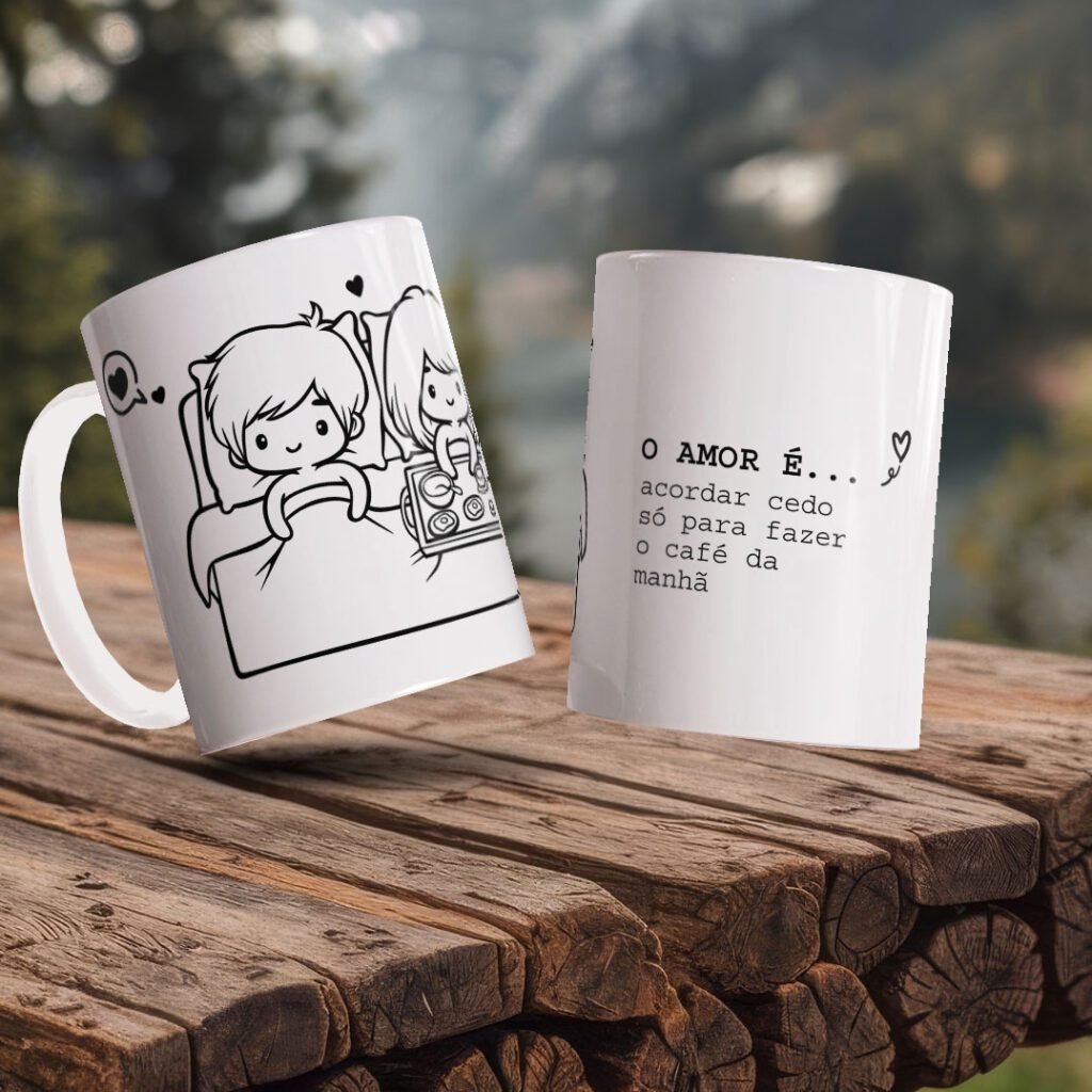 O AMOR É Namorados - Estampas Canecas - Imagem 10